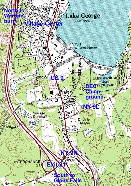 Lake George Map