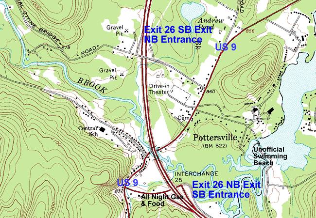 Exit 26, Pottersville Map