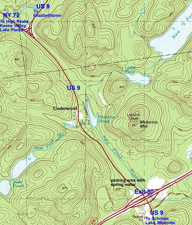 Exit 30 High Peaks Map