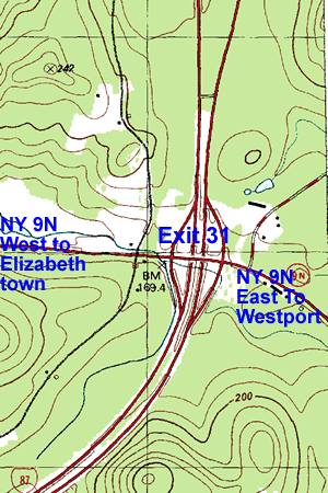 Exit 31 Elizabethtown-Westport Map