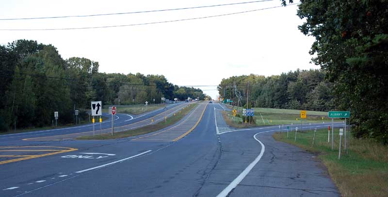 Exit 17 looking norht east towards South Glens Falls