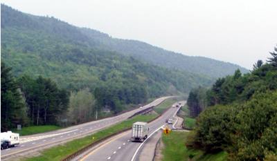 looking south from overpass