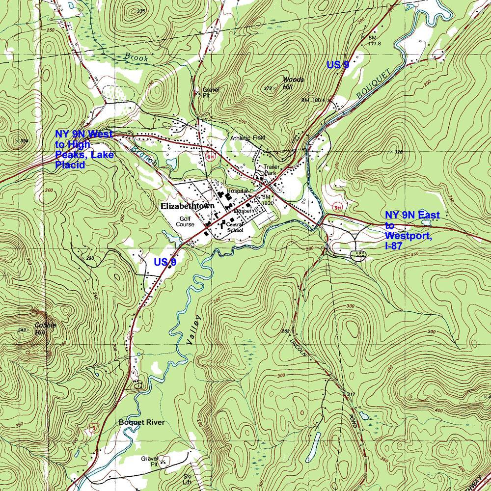 Elizabethtown Topographic Map
