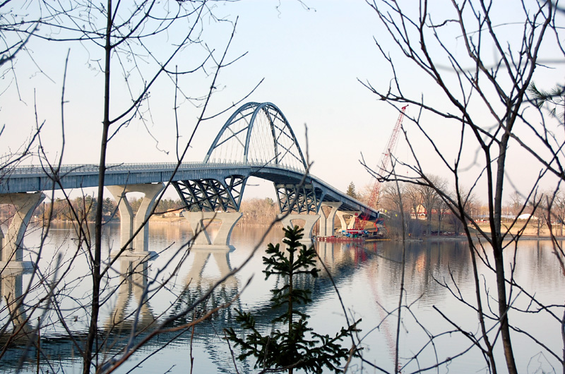 New Lake Champlain Bridge Between Crown Point & Addison, VT