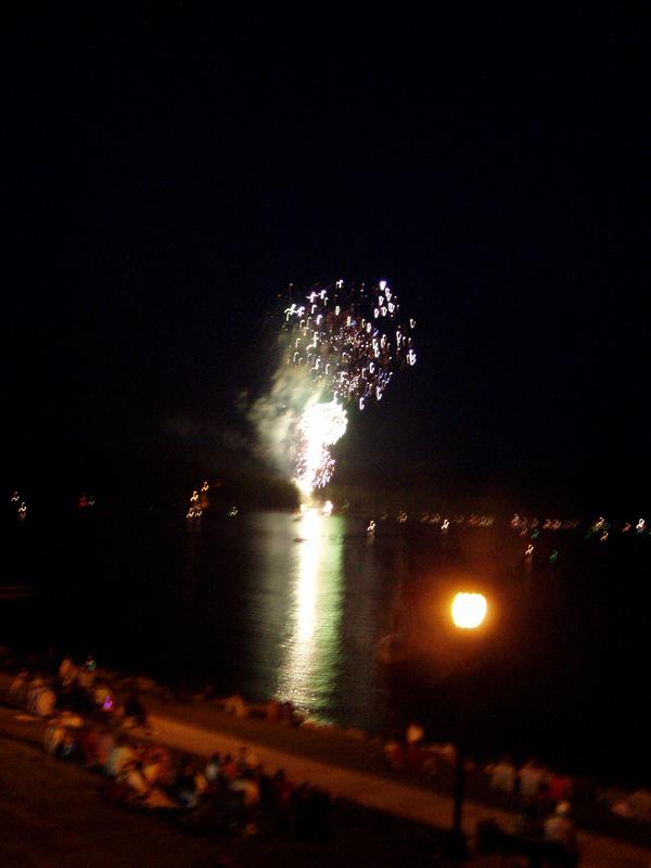 4th of July from bandstand in town park, more
