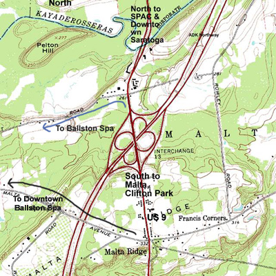 map to Ballston Spa