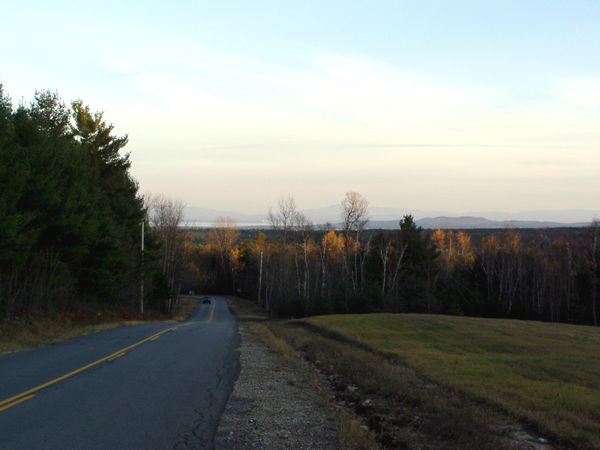 Lake Champlain and Vermont, from the hills above Peru