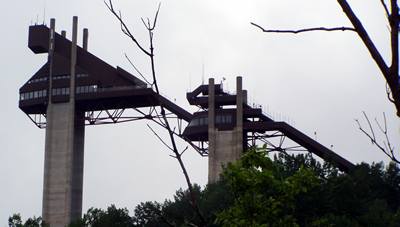 Ski Jump Towers from NY 73, click here for large version of this picture