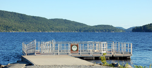Handicap fishing dock