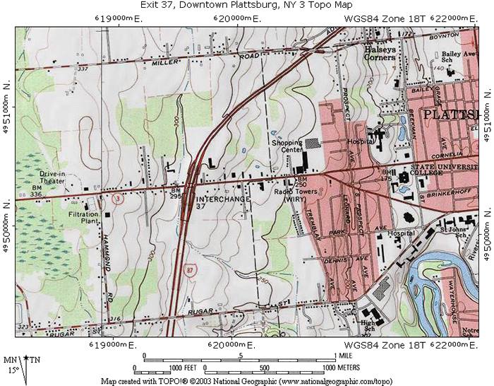 Exit 37 Topographic Map