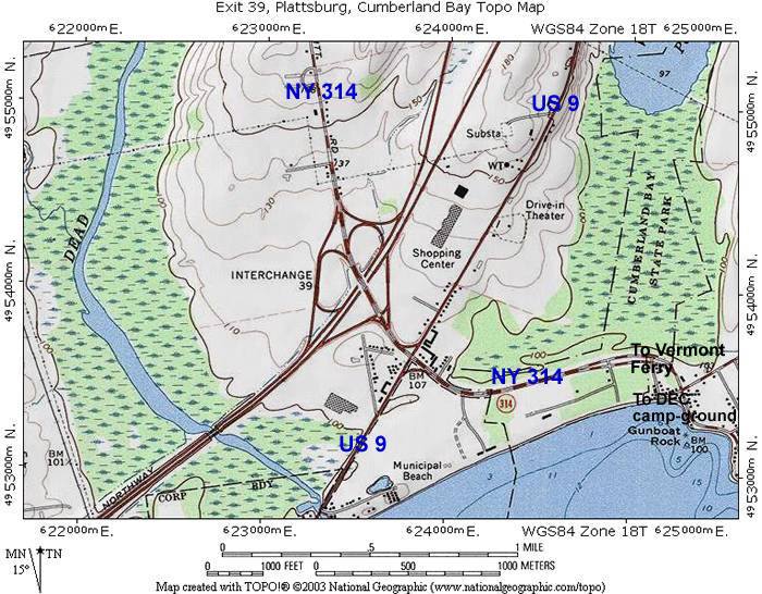 Exit 39 Topographic Map