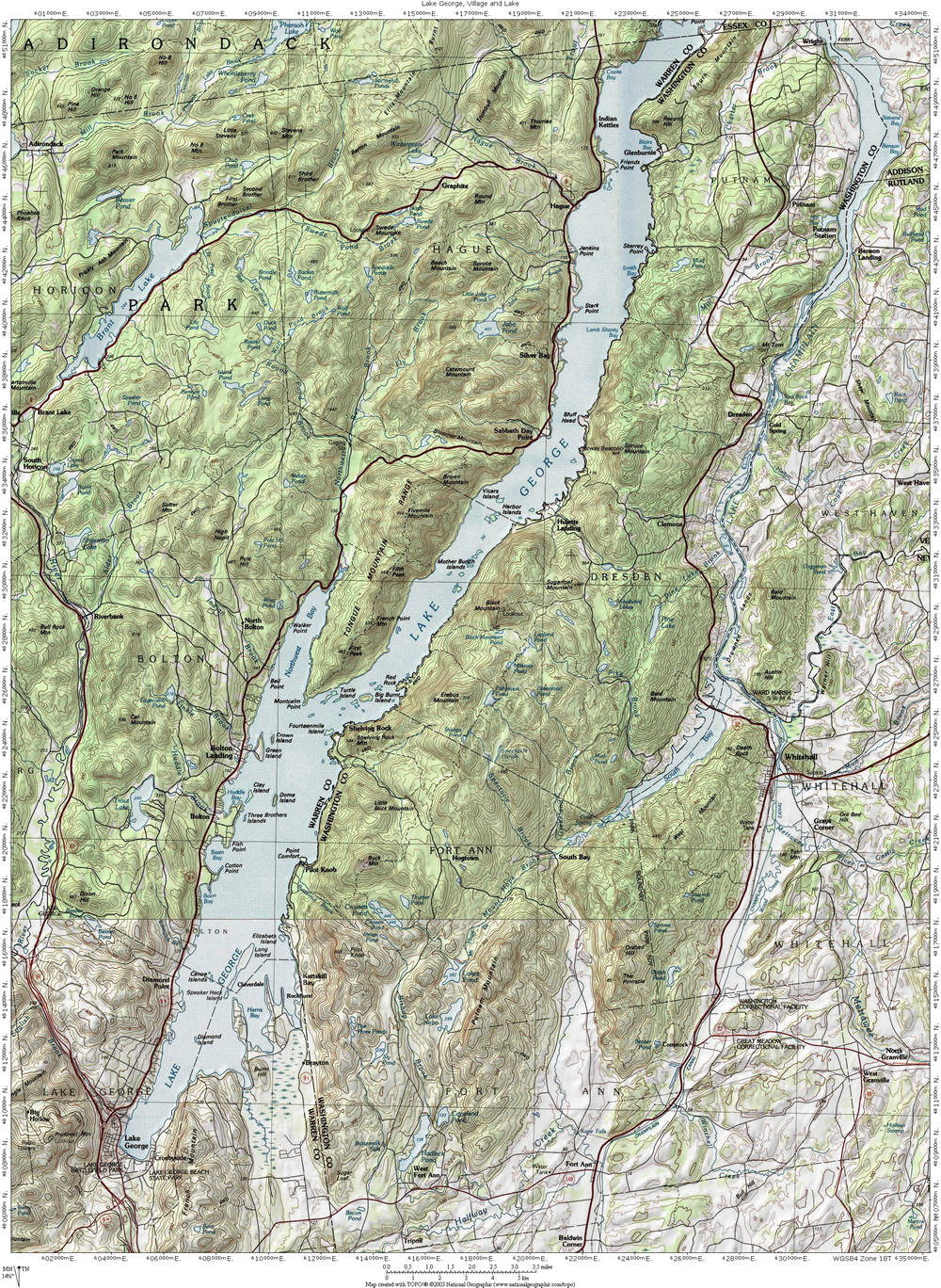 Lake George Depth Map Map Of Farmland Cave