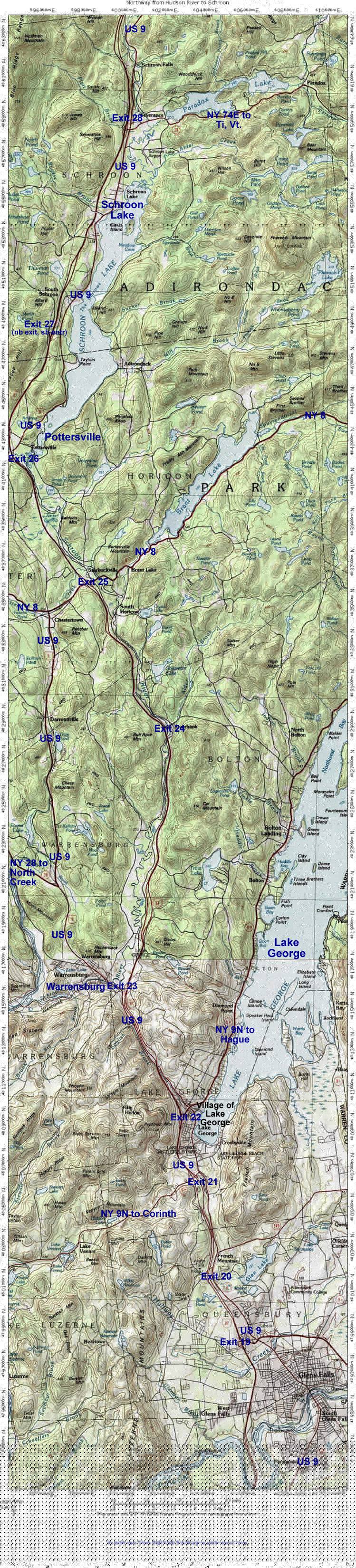 Road Map #2: From Glens Falls to Schroon Lake