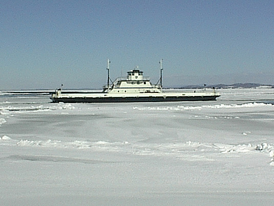 frozen Lake Champlain